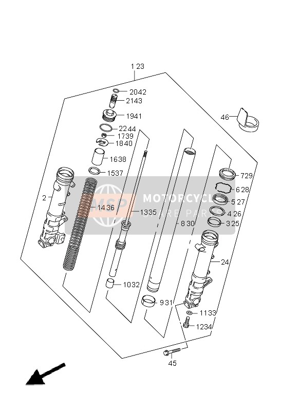 Front Damper (GSF1250A E24)