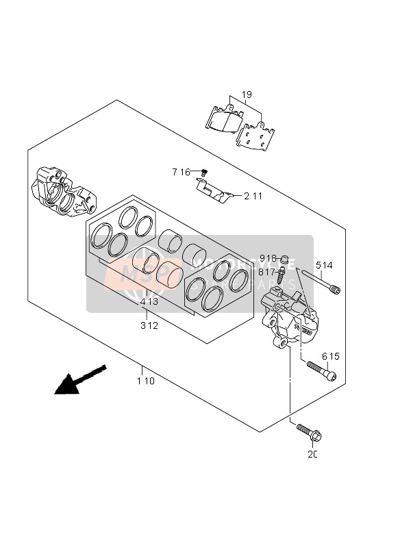 Front Caliper (GSF1250 E21)