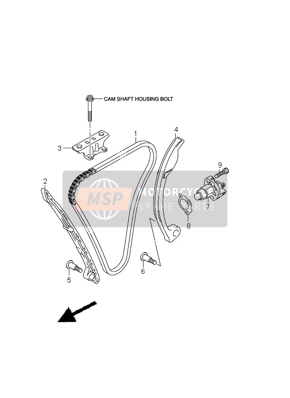 Suzuki GSR750 2011 Cam Chain for a 2011 Suzuki GSR750