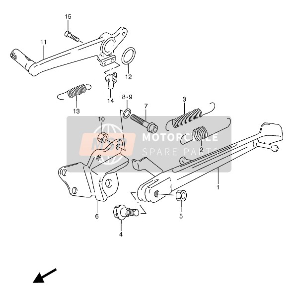 Suzuki RGV250 1992 STÄNDER für ein 1992 Suzuki RGV250