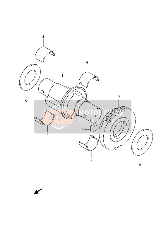 Suzuki GSX-R1000Z 2013 Crank Balancer for a 2013 Suzuki GSX-R1000Z