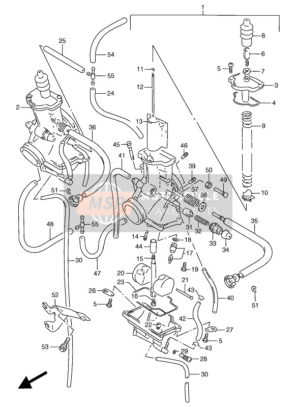 Suzuki RGV250 1994 Carburador para un 1994 Suzuki RGV250