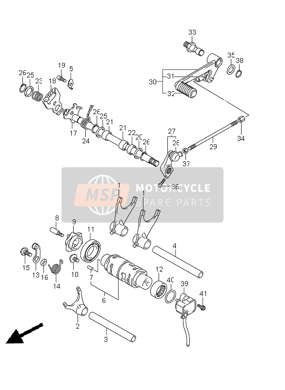 Suzuki GSR750 2011 Cambio di marcia per un 2011 Suzuki GSR750