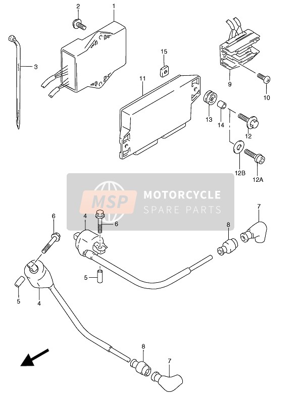 Suzuki RGV250 1994 Eléctrico para un 1994 Suzuki RGV250