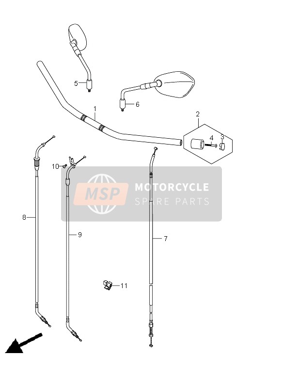 Suzuki GSR750 2011 LENKER für ein 2011 Suzuki GSR750