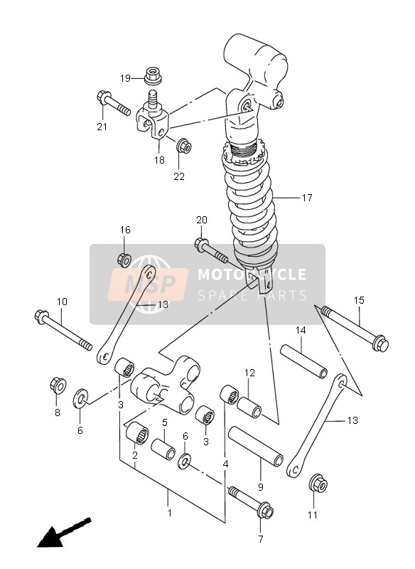 Suzuki GSX-R600 1997 Rear Cushion Lever for a 1997 Suzuki GSX-R600