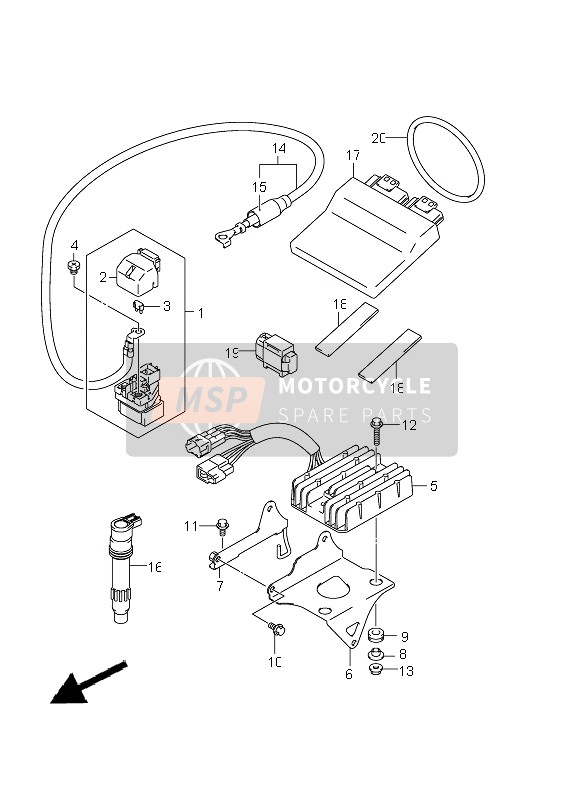 Suzuki GSX650F(A) 2011 Electrical (GSX650FA E21) for a 2011 Suzuki GSX650F(A)