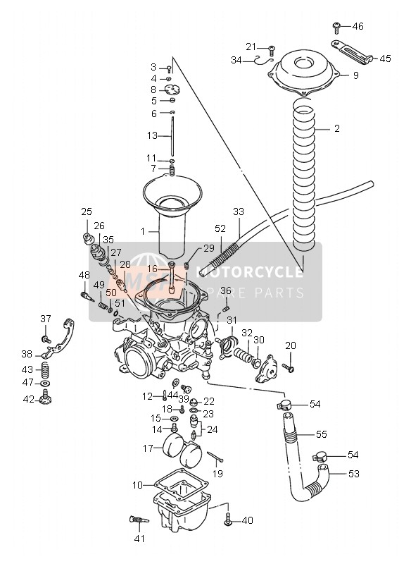 Suzuki VS1400 INTRUDER 2003 Carburettor (Rear) for a 2003 Suzuki VS1400 INTRUDER