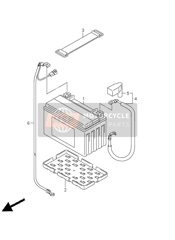 Suzuki GSX650F(A) 2011 BATTERIE (GSX650F E24) für ein 2011 Suzuki GSX650F(A)