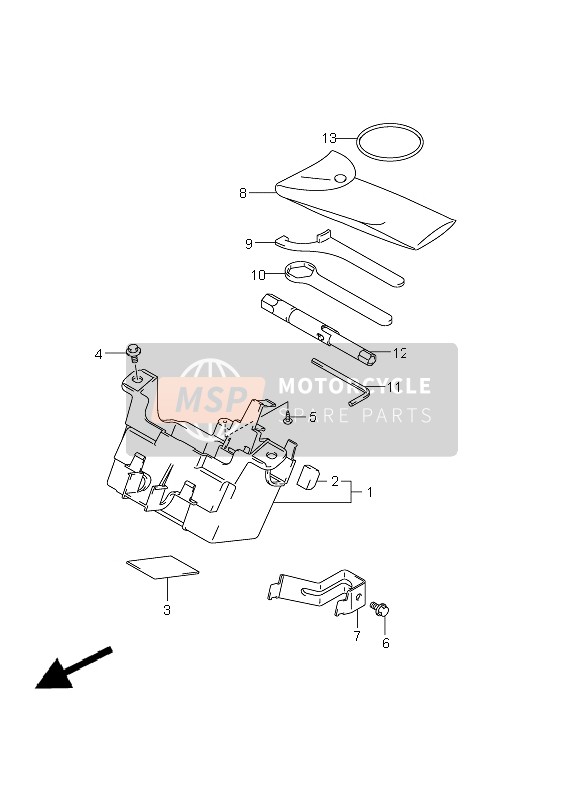 0981600102, Spansleutel, Suzuki, 3