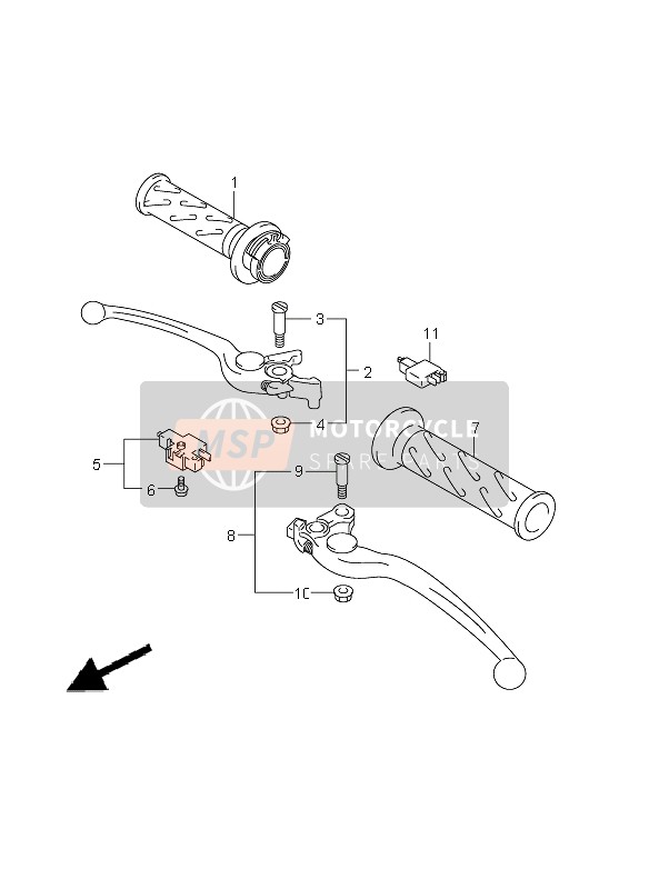 Suzuki GSX650F(A) 2011 HANDHEBEL (GSX650FU E24) für ein 2011 Suzuki GSX650F(A)