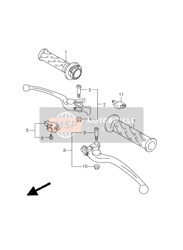 Handvat Hendel (GSX650FA E21)