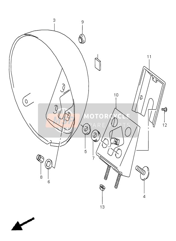 Headlamp Housing