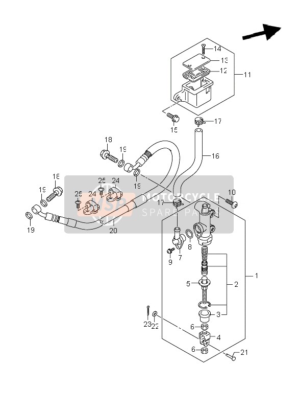 Rear Master Cylinder (GSX650F E21)