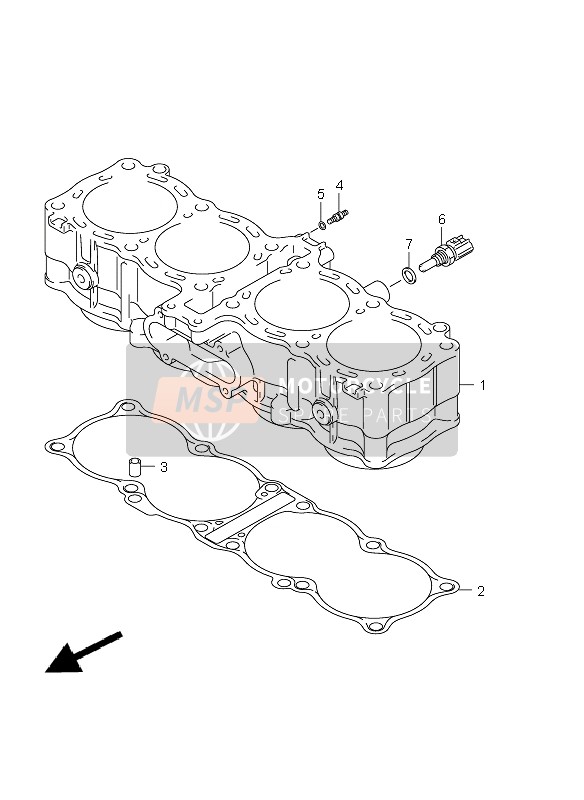 Suzuki GSX1250FA 2011 Cylinder for a 2011 Suzuki GSX1250FA