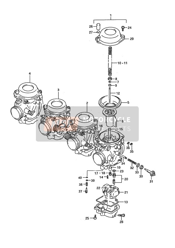 Suzuki GSX-R750W 1994 Carburettor for a 1994 Suzuki GSX-R750W