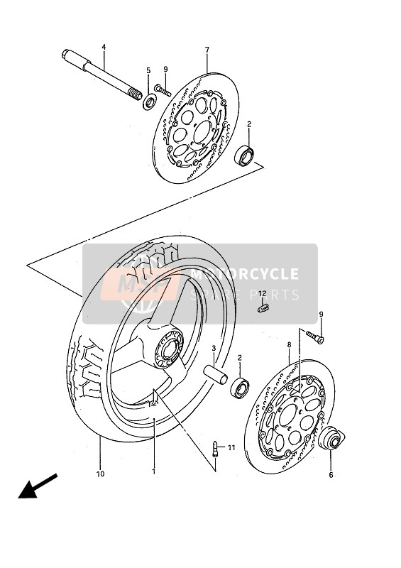 5922017E00, Disco Freno Anteriore Sinistro, Suzuki, 0