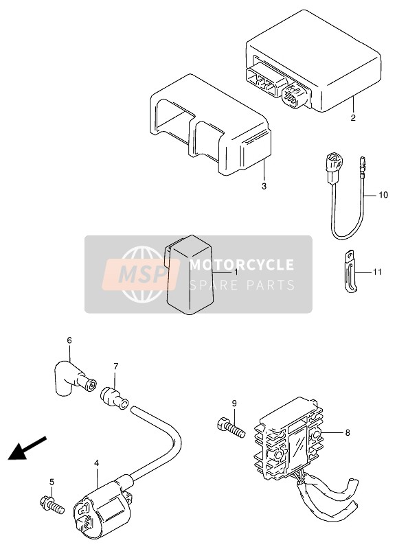 Suzuki RG125F(U) 1993 Eléctrico para un 1993 Suzuki RG125F(U)