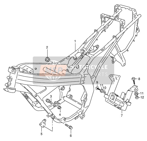 Suzuki RG125F(U) 1993 Frame for a 1993 Suzuki RG125F(U)