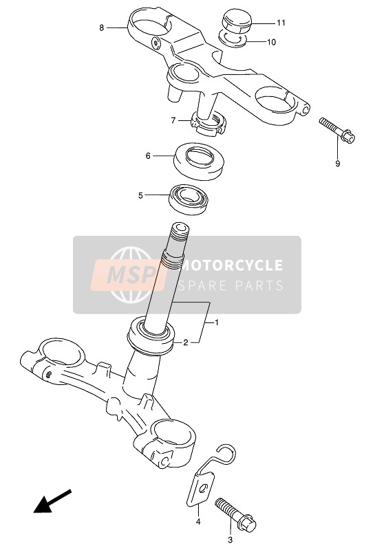 Suzuki RG125F(U) 1993 Steering Stem for a 1993 Suzuki RG125F(U)