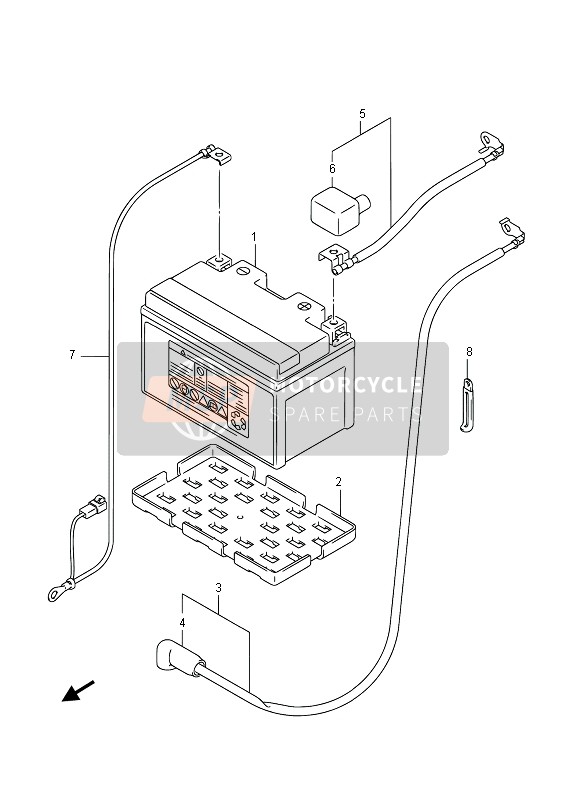 Suzuki GSX-R1000Z 2013 Battery (GSX-R1000Z) for a 2013 Suzuki GSX-R1000Z