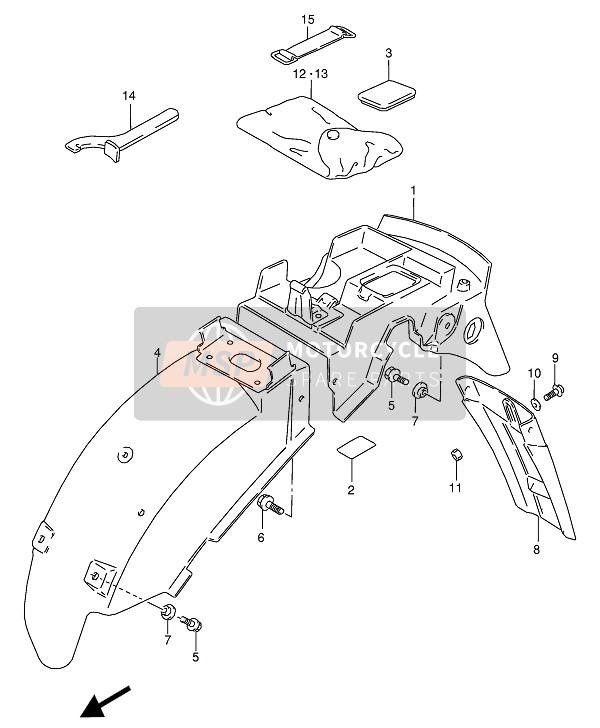 0982200004, Steeksleutel, Suzuki, 2