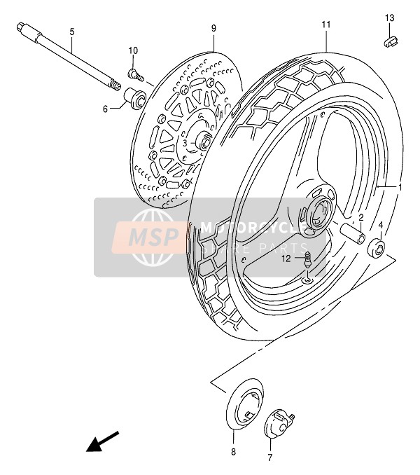 Front Wheel (NF13A-108261-NF13B-103436)