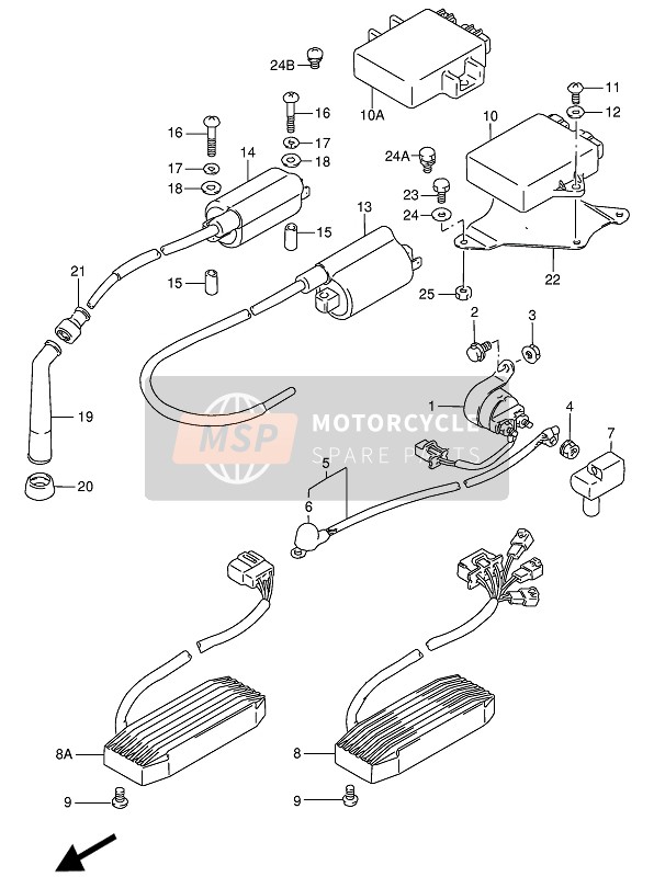 Suzuki VS800GL INTRUDER 1993 Electrical for a 1993 Suzuki VS800GL INTRUDER