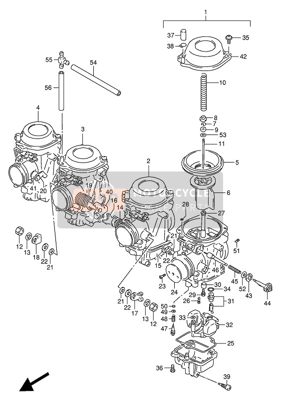 Suzuki GSX-R1100W 1994 Carburateur pour un 1994 Suzuki GSX-R1100W