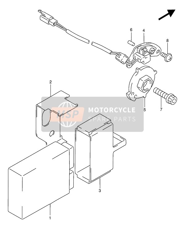 Suzuki GSX-R1100W 1994 Générateur de signal pour un 1994 Suzuki GSX-R1100W