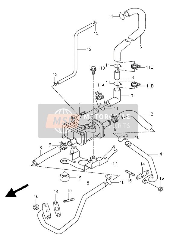 Suzuki TL1000S 1997 2nd Air (E18-E39) for a 1997 Suzuki TL1000S