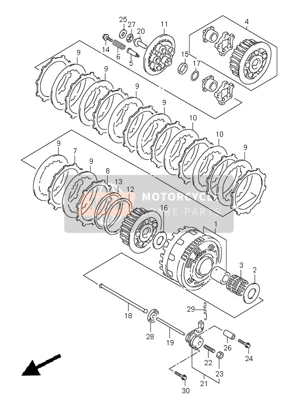 2311134C00, Rod, Clutch Push Lh, Suzuki, 0