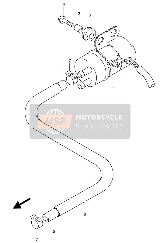 Suzuki RF600R(U) 1994 Bomba de combustible para un 1994 Suzuki RF600R(U)