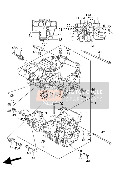 Suzuki GSF600(N)(S)(Z) BANDIT 2004 Carter per un 2004 Suzuki GSF600(N)(S)(Z) BANDIT