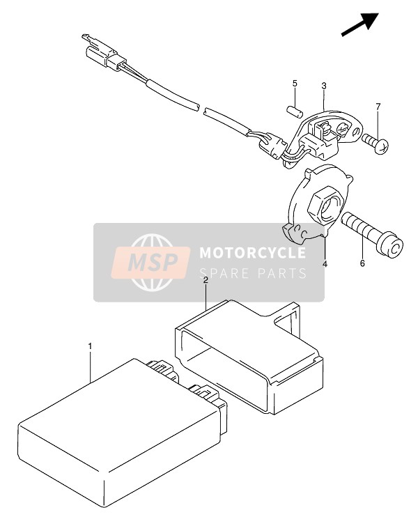 Suzuki RF600R(U) 1994 Générateur de signal pour un 1994 Suzuki RF600R(U)