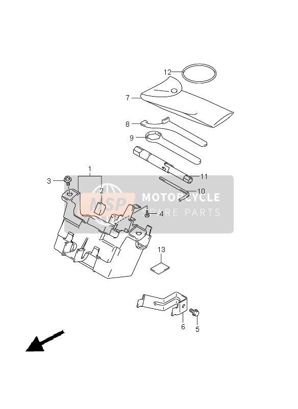 Suzuki GSX1250FA 2011 MANUELLES GETRIEBE für ein 2011 Suzuki GSX1250FA