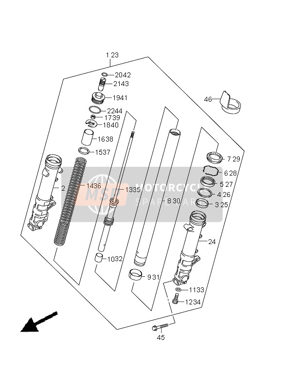 5211007J20, Rod, Damper, Suzuki, 1