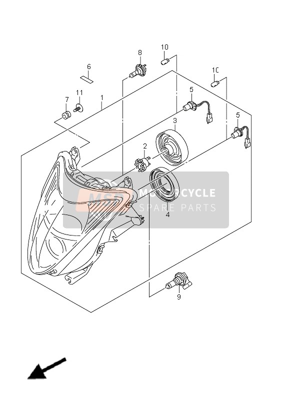 Lampe Frontale (GSX1300R E19)