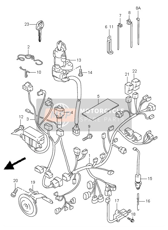 Suzuki TL1000S 1997 Wiring Harness for a 1997 Suzuki TL1000S