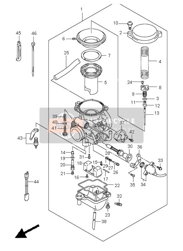 Suzuki RV125 VANVAN 2004 Carburettor for a 2004 Suzuki RV125 VANVAN