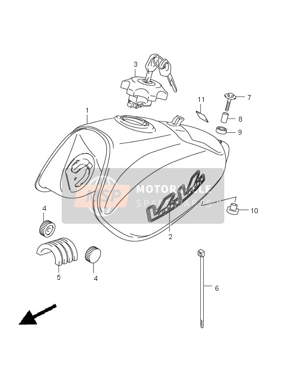 6811113G00AJZ, Embleem Tank, Suzuki, 0