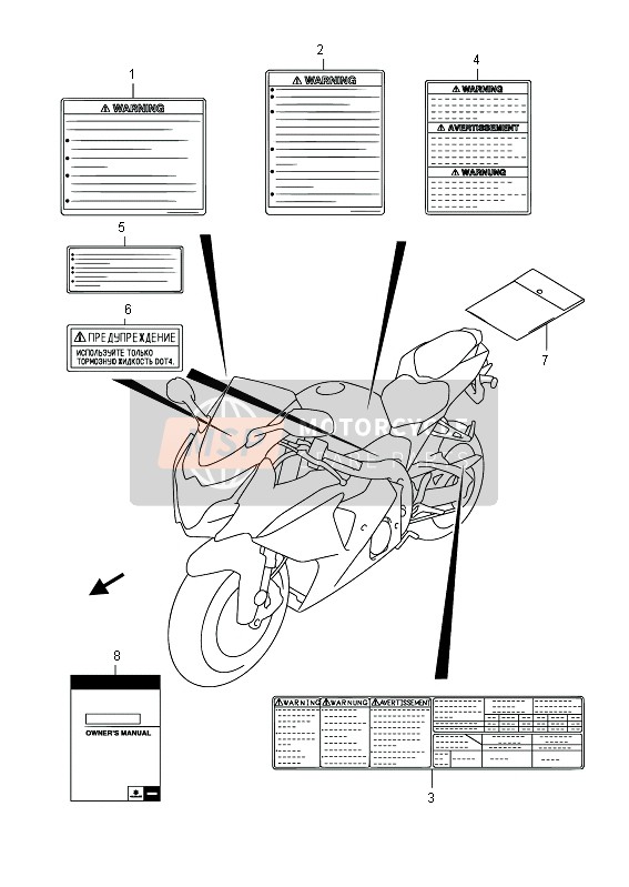 6833247HA0, Etichetta Pneumatico Aria, Suzuki, 1