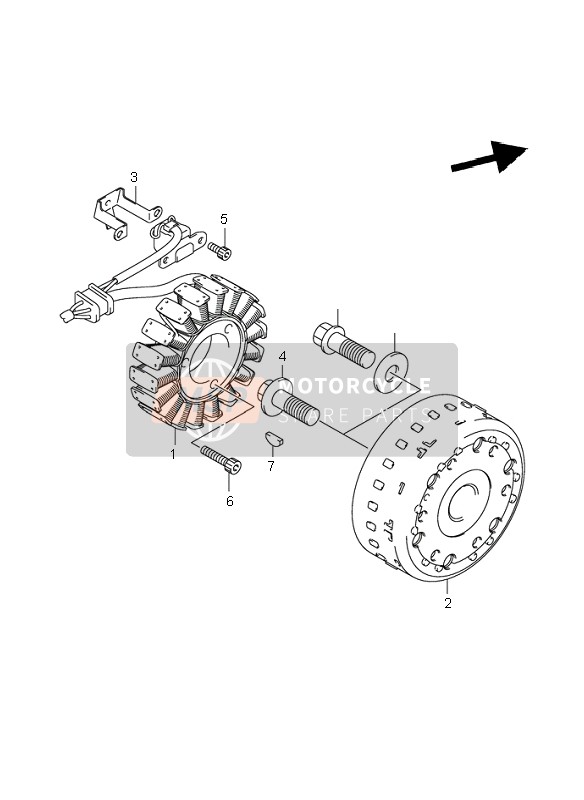 Suzuki SV650(N)(S) 2004 MAGNETZÜNDER für ein 2004 Suzuki SV650(N)(S)