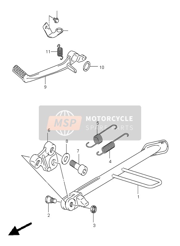 Suzuki SV650(N)(S) 2004 Stand for a 2004 Suzuki SV650(N)(S)