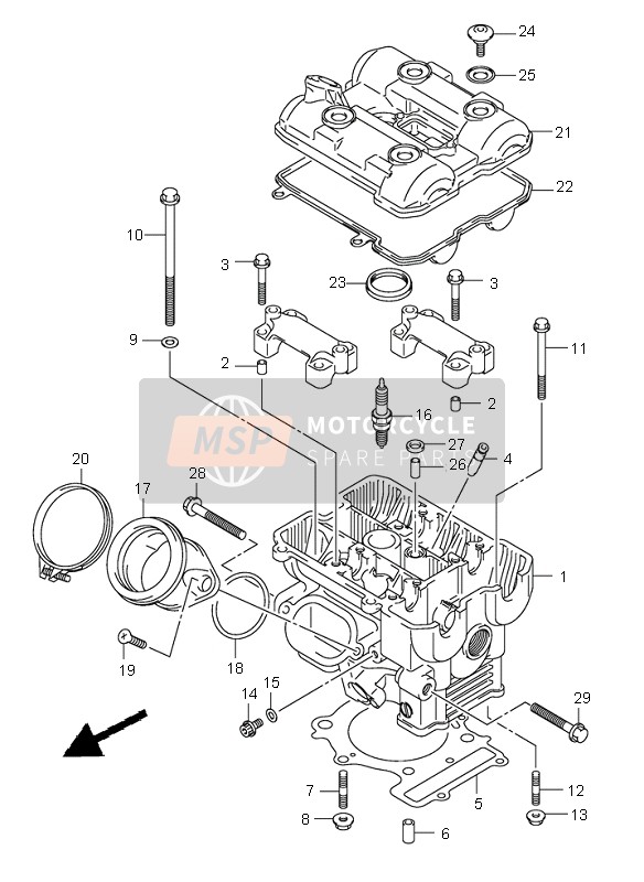 Rear Cylinder Head