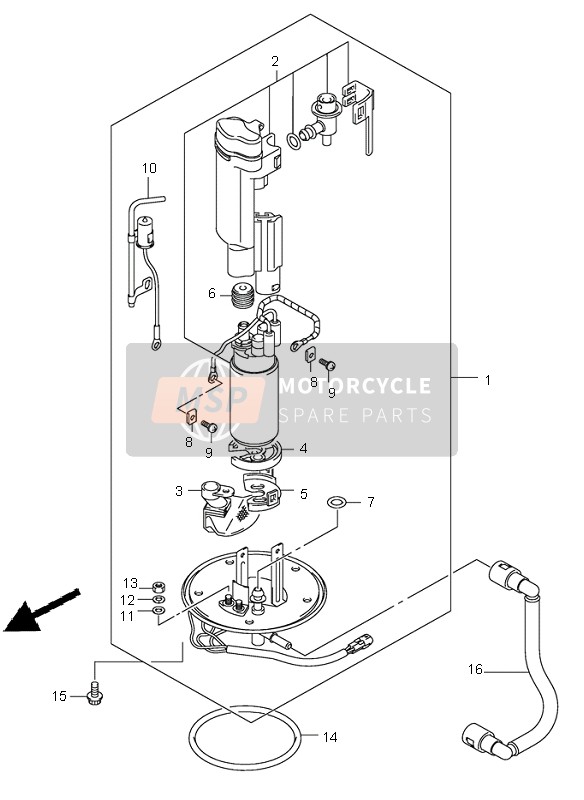 Suzuki SV1000(N)(S) 2004 Fuel Pump for a 2004 Suzuki SV1000(N)(S)