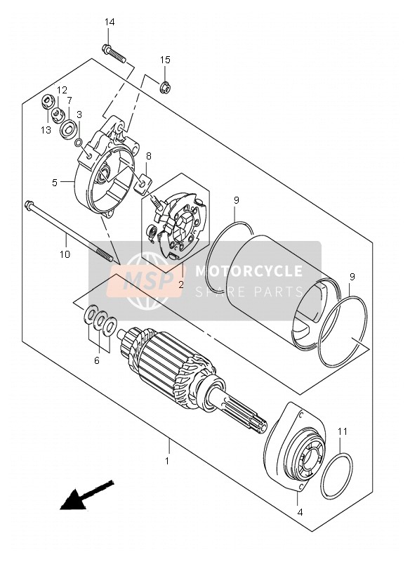 Suzuki SV1000(N)(S) 2004 Comenzando Motor para un 2004 Suzuki SV1000(N)(S)