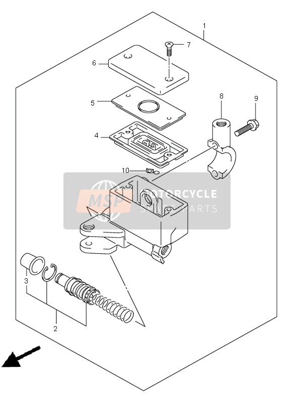 Front Master Cylinder (SV1000-U1-U2)