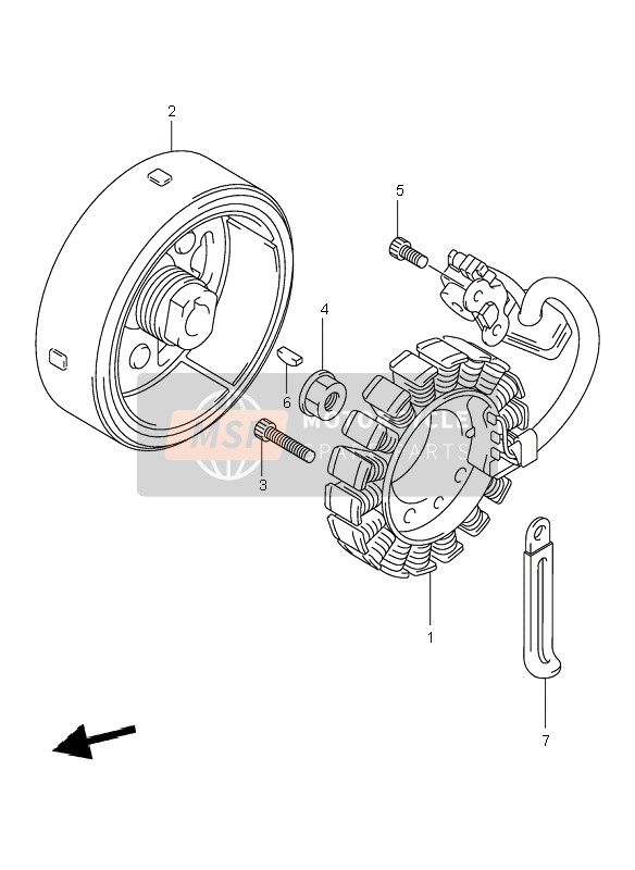 Suzuki VL125 INTRUDER 2004 Magnets for a 2004 Suzuki VL125 INTRUDER