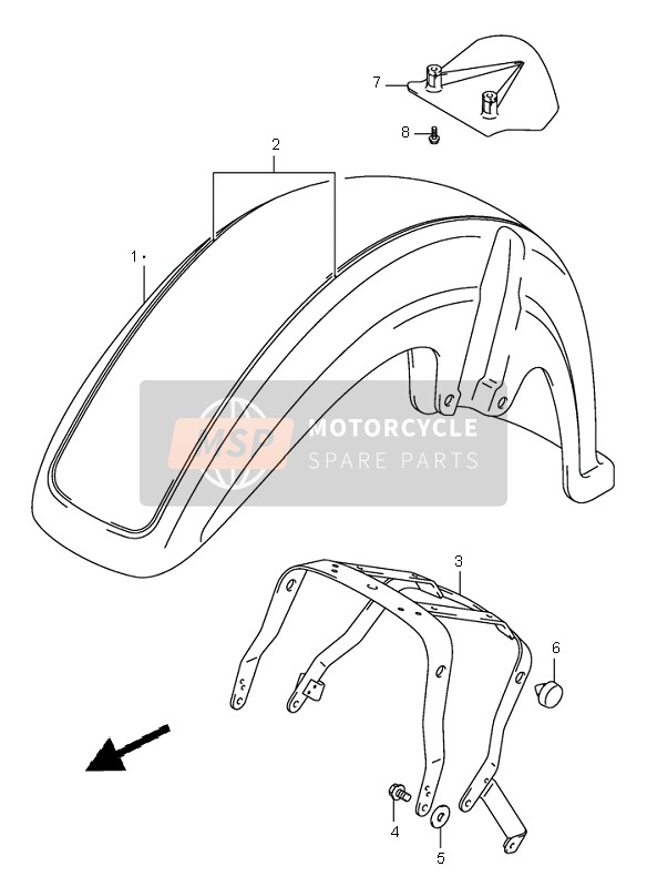 5311041F30AAV, Fender, Front, Suzuki, 0